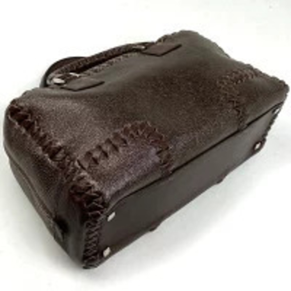 Loewe Anagram Leather Handbag Amazona Brown